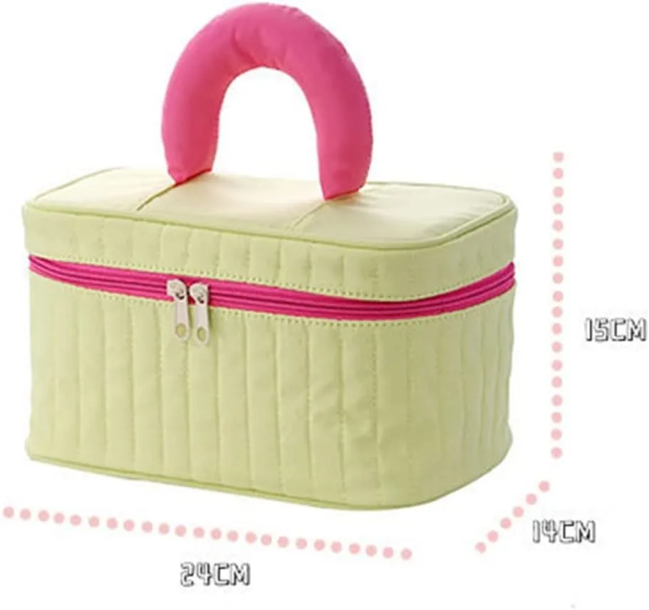 Makeup Bag Split Mesh Bag Storage Bag Hand in Hand Multifunctional Travel Storage Wash Bag(D)