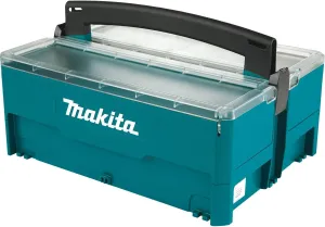 Makita P-84137 MAKPAC Interlocking Storage Box with Inserts, 6-1/2" x 15-1/4" x 11-5/8"
