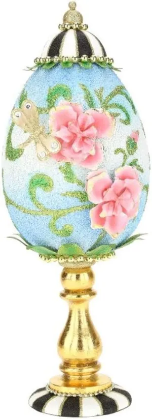 Mark Roberts 2023 Decorative Egg On Ped 16'' - Elegant Easter Tabletop Decor