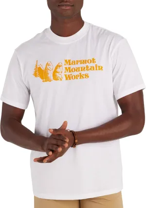MARMOT Men's MMW Short-Sleeve Tee - Screen Printed Graphic on Soft, Breathable, Eco-Friendly Cotton/Poly Blend