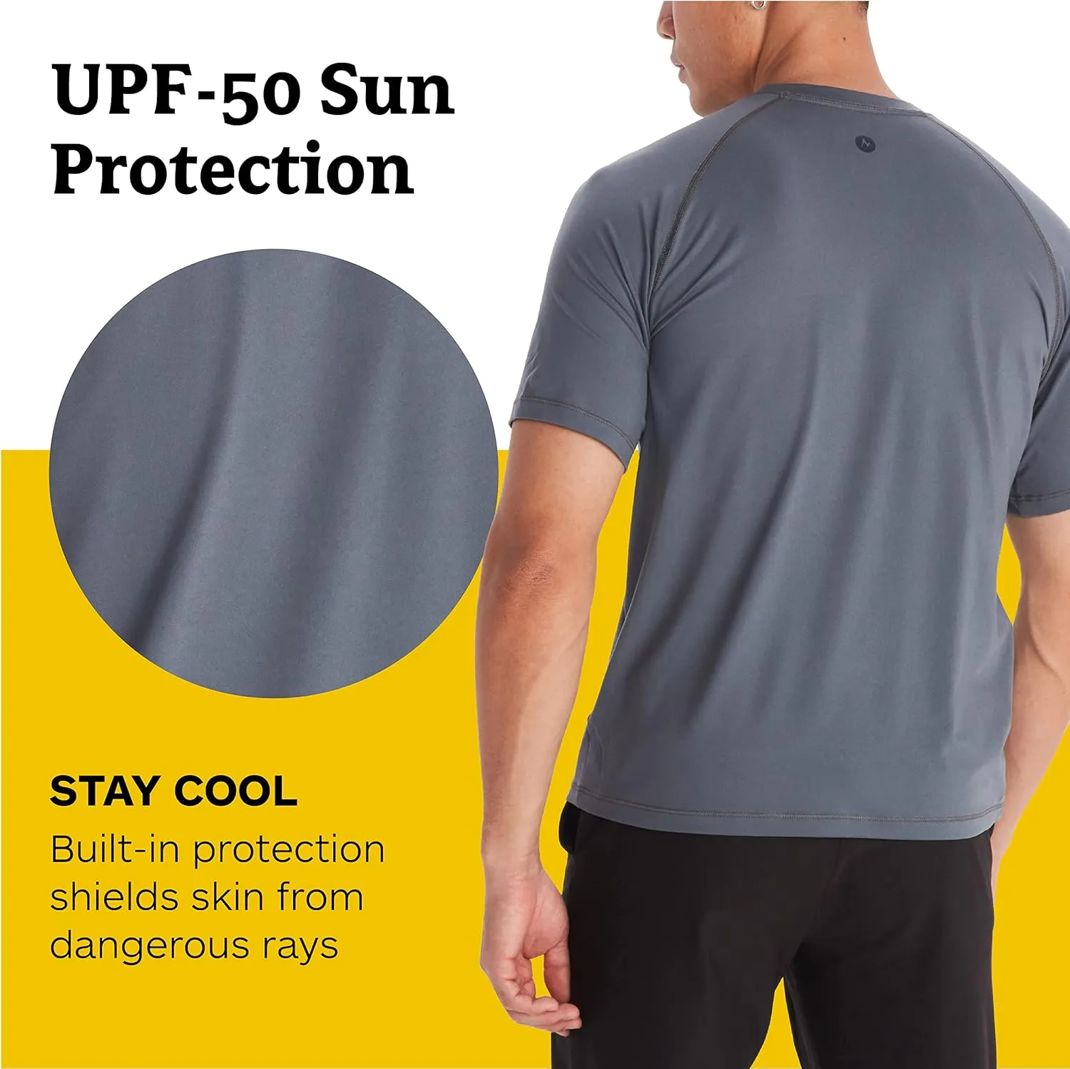 MARMOT Men's Windridge Moisture-Wicking, Eco-Friendly, Breathable, UPF Short Sleeve Shirt