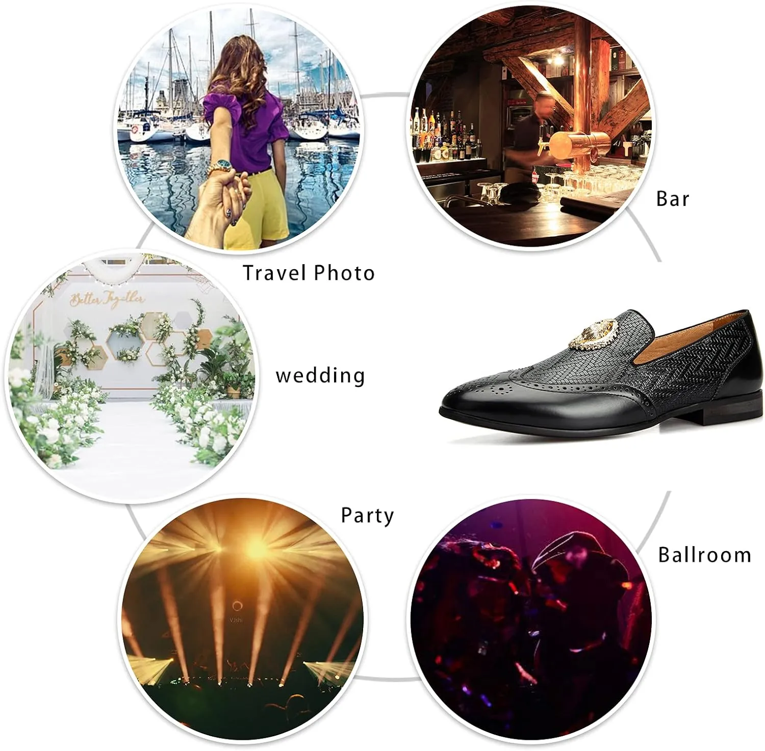 Meijiana Men's Classic Loafers - Wedding & Party Shoes