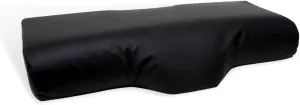 Memory Foam Lash Pillow - Beige, Black - Luxe Faux-Leather Pillowcase - Perfect for Eyelash Extensions Services, piilowcase only (Black)