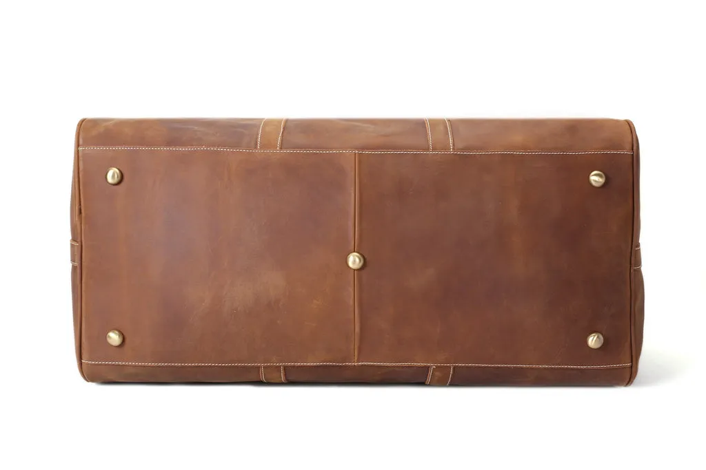 Men Leather Duffle Bags Leather Overnight Bag Gym Bags
