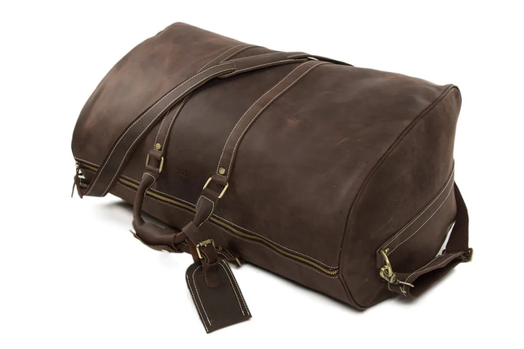 Men Leather Duffle Bags Leather Overnight Bag Gym Bags