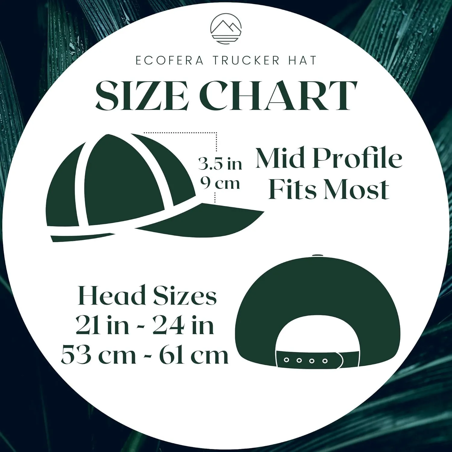 Men's Eco-Friendly Snapback Trucker Hat Baseball Cap