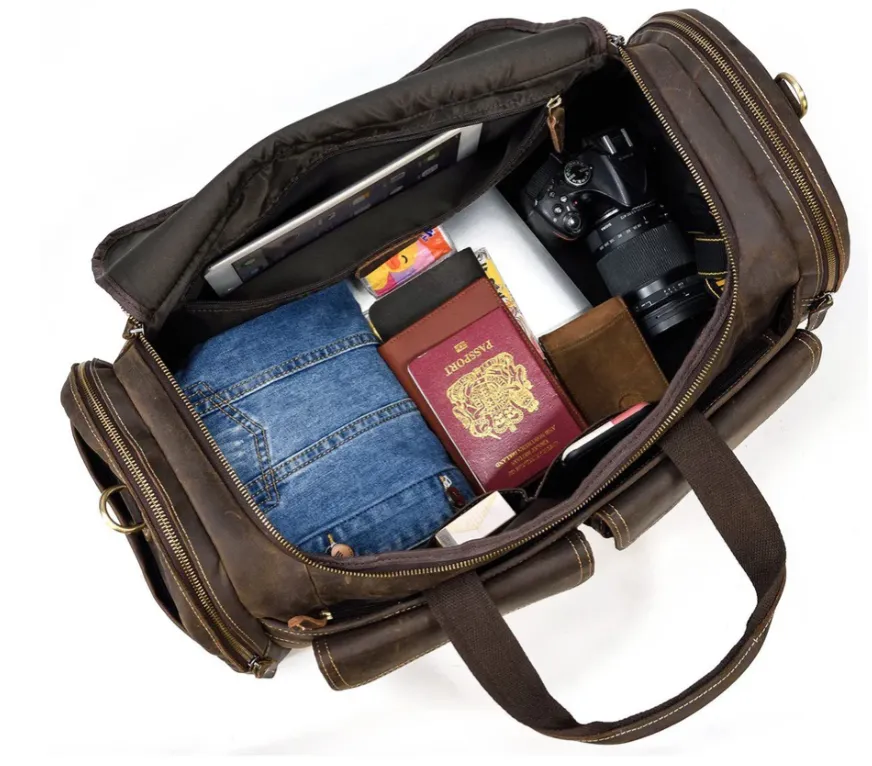 Men's Leather Duffle Bag | Namib Desert