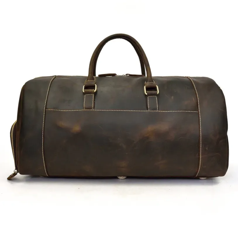 Men's Leather Weekend Bag | chichen itza