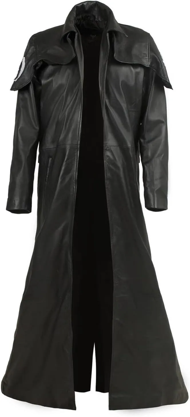 Mens NCR A7 Ranger Cowboy Duster Costume Adult Leather Veteran Ranger Classic Armor Vault Coat Jacket