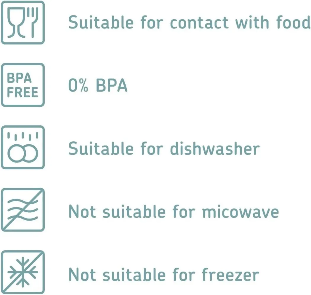 Mepal Omnia Food Storage Box with Lid Set of 3 | 17oz/500ml | Ideal for Cold Cuts, Cheese, and More | Stackable design | Nordic White | BPA-Free | Made in Holland