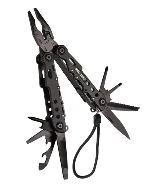 MIL-TEC Cobra Multi Tool Pocket Knife 9 Tools Available Aluminium Casing Black