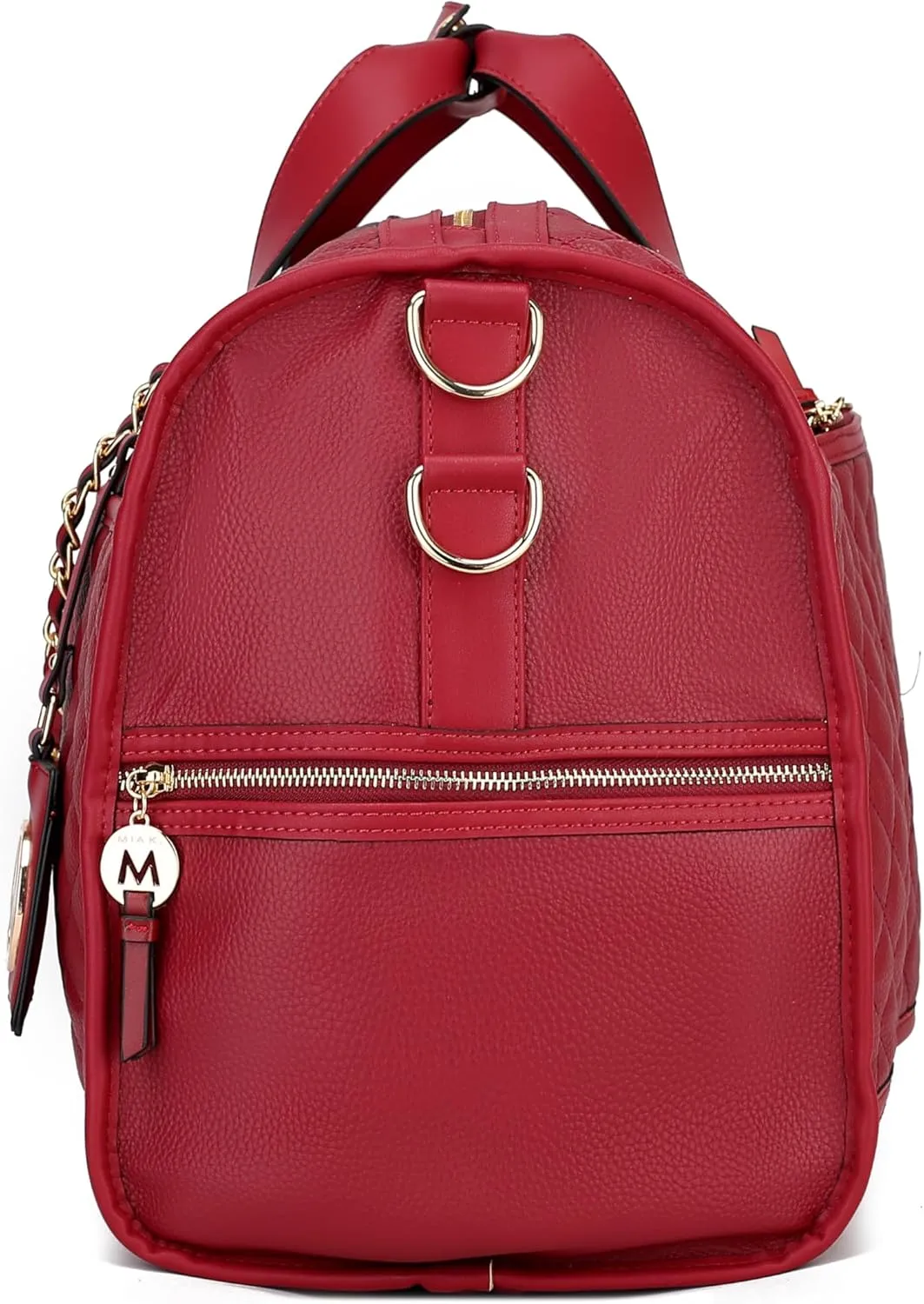 MKF Collection Duffle Bag for Women, Vegan Leather Large Cute Weekender, Carry on Luggage Travel Bag Purse By Mia K