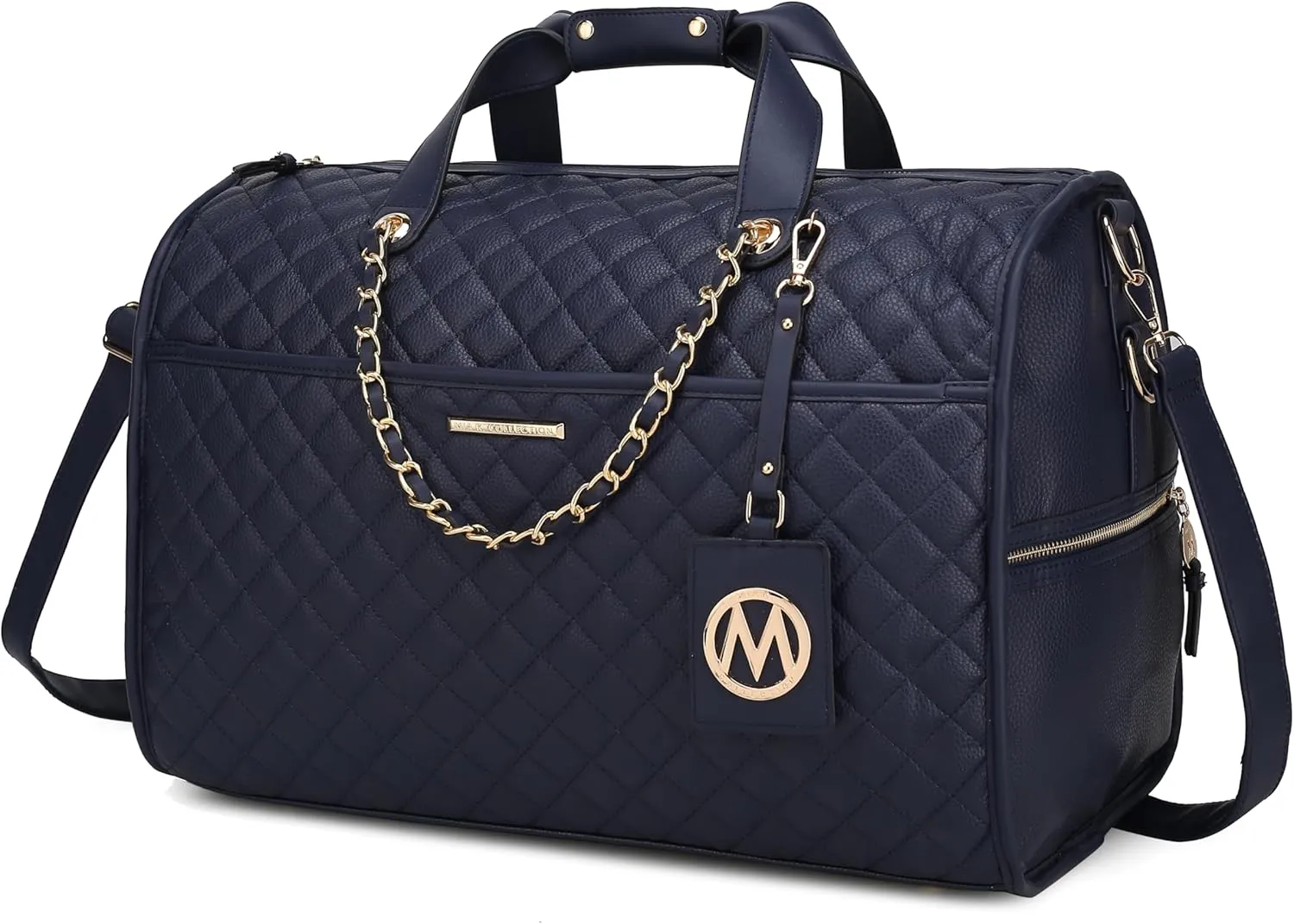 MKF Collection Duffle Bag for Women, Vegan Leather Large Cute Weekender, Carry on Luggage Travel Bag Purse By Mia K