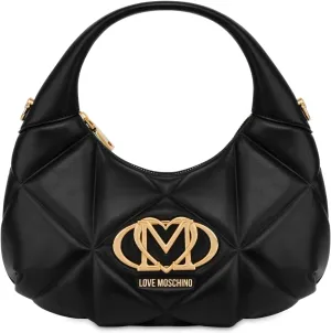 Moschino Borsa Donna Love Hobo with Tracolla Ecopelle Nero BS25MO15 JC4039, black, Einheitsgröße