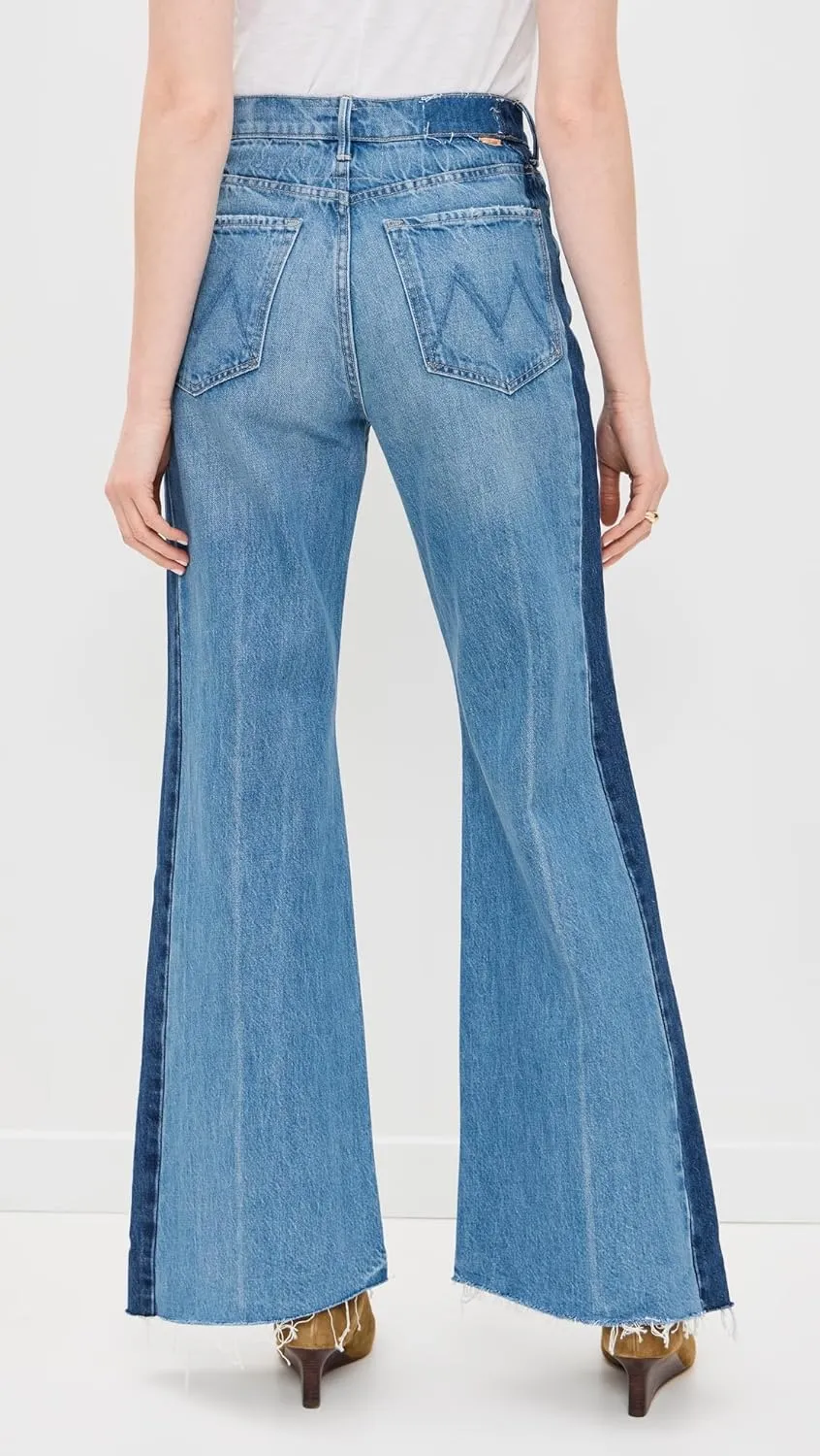 MOTHER Women's The Tux Sidestepper Sneak Fray Jeans