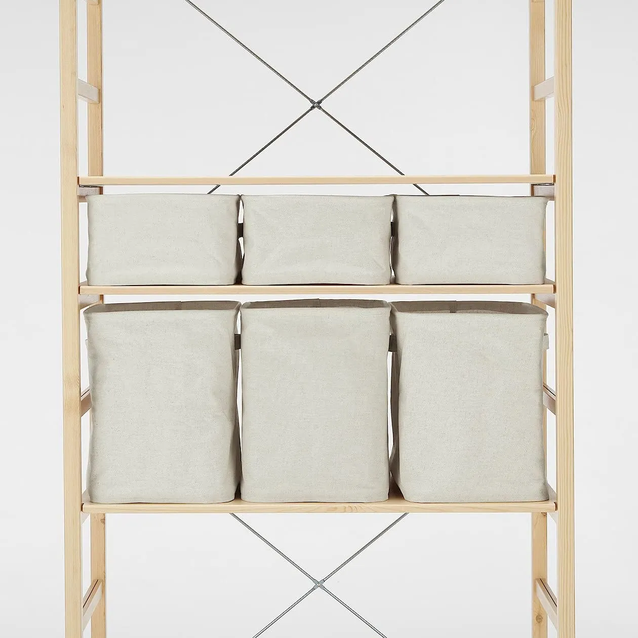 MUJI Cotton Linen Polyester Soft Rectangle Storage Box, Large