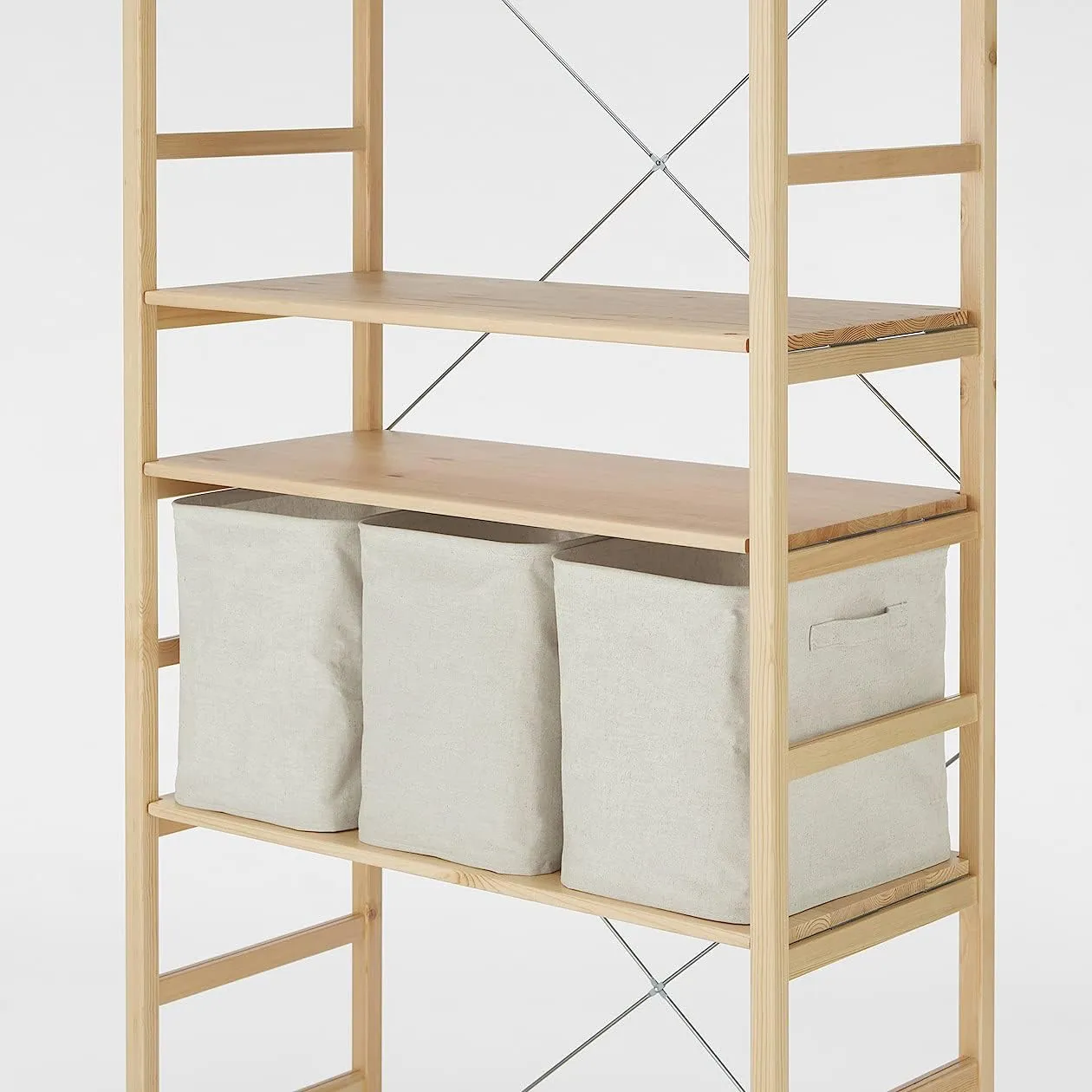 MUJI Cotton Linen Polyester Soft Rectangle Storage Box, Large