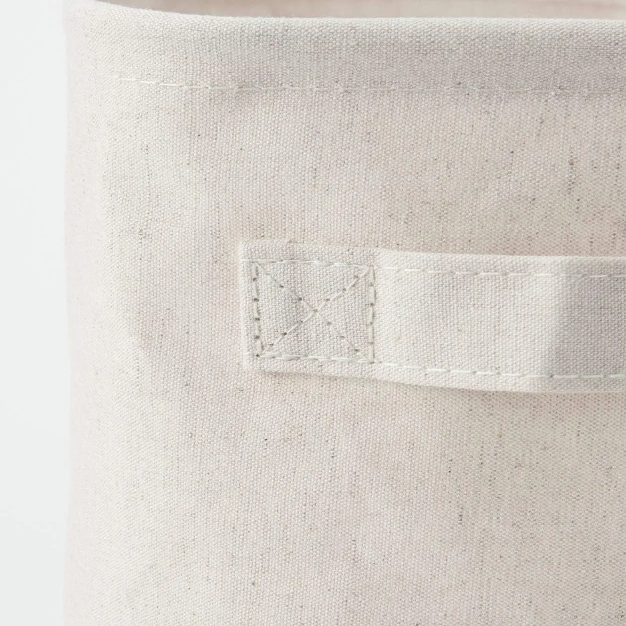 MUJI KGC71A7A Linen Storage Bag, ys/m, White
