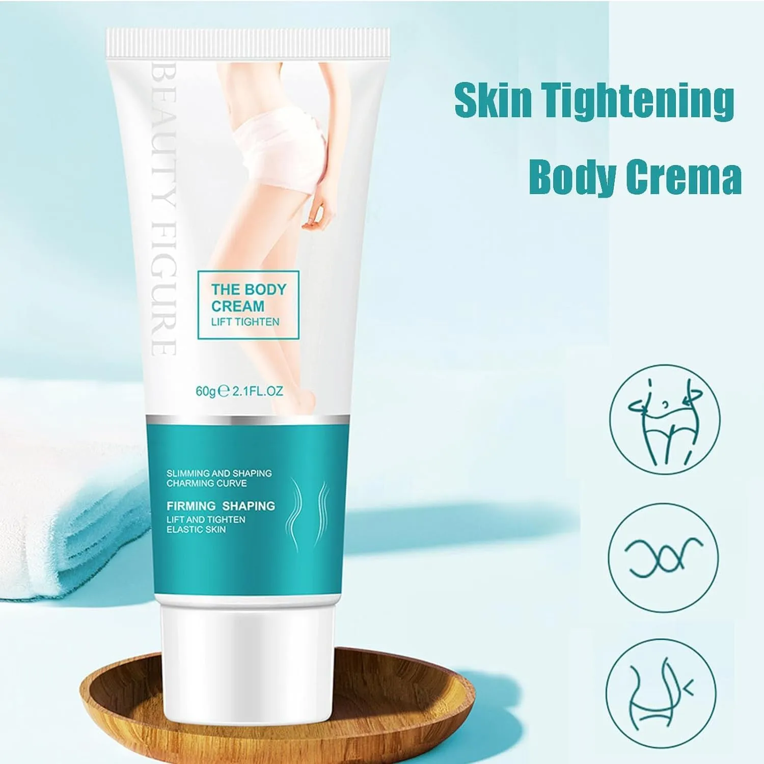 Multi Effect Body Massage Cream, 60g Beauty Figure Body Massage Cream, Multieffect Body Massage Cream Beaut Figure, Skin Tightening Cream Firming Lotion Body Moisturizer Lifts (2PC)