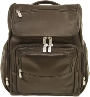 Multi-Pocket Laptop Backpack, Chocolate, One Size