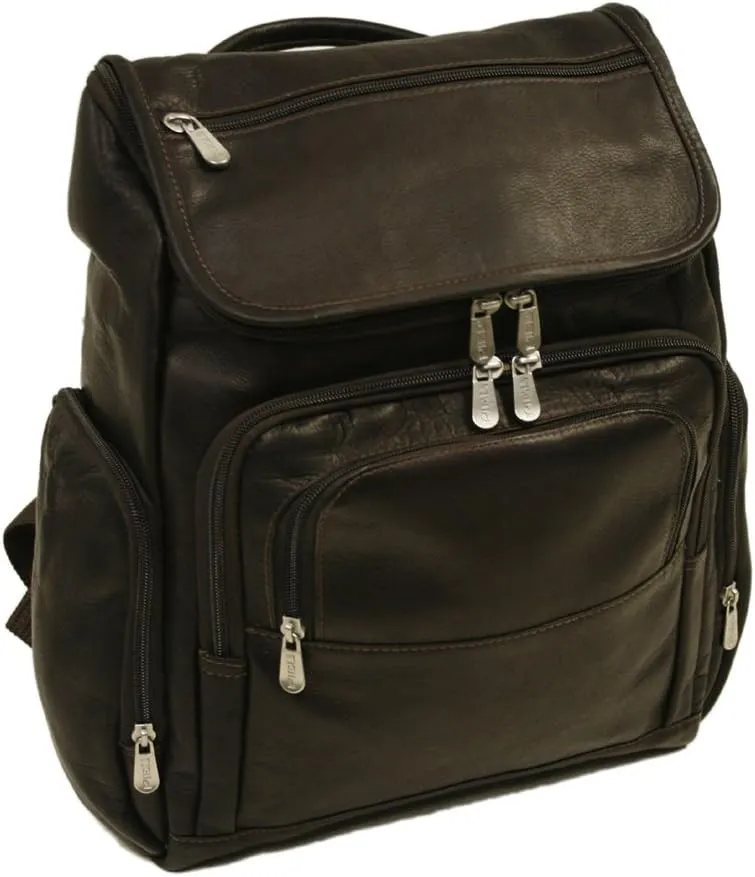 Multi-Pocket Laptop Backpack, Chocolate, One Size