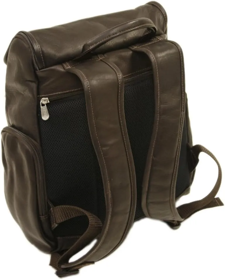 Multi-Pocket Laptop Backpack, Chocolate, One Size