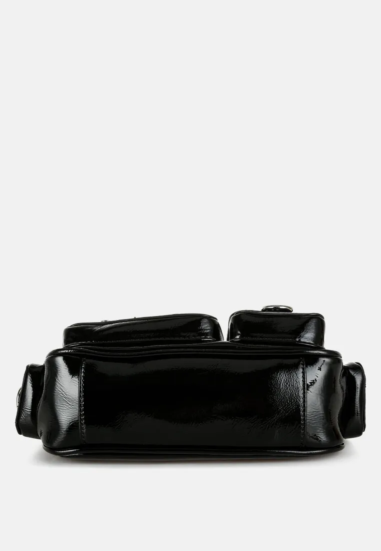 Multi-Pouch Pocket Shoulder Bag by RUW