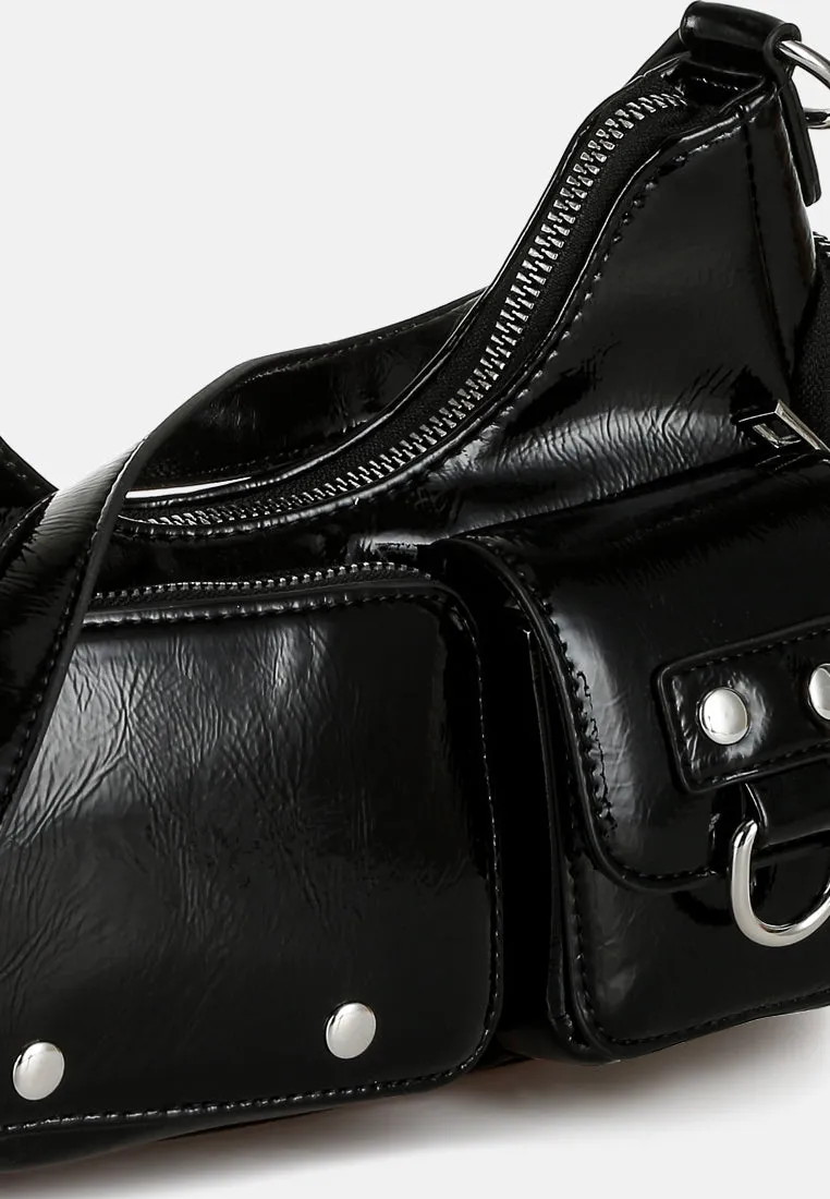 Multi-Pouch Pocket Shoulder Bag by RUW