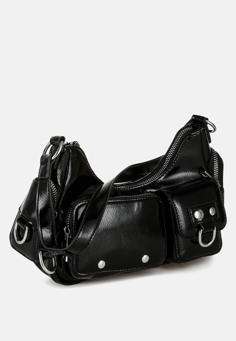 Multi-Pouch Pocket Shoulder Bag by RUW