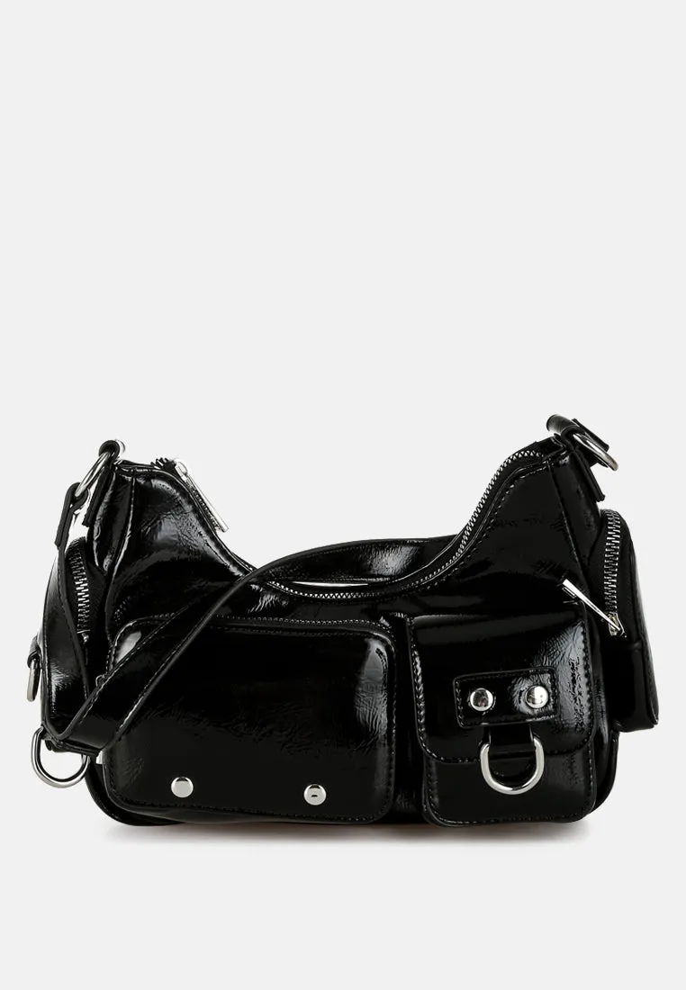 Multi-Pouch Pocket Shoulder Bag by RUW
