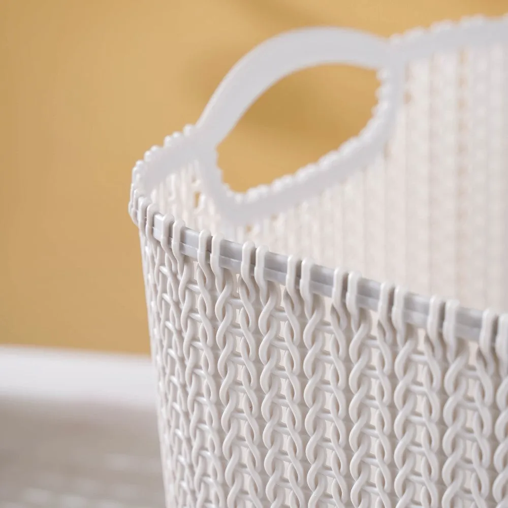 Multipurpose Storage Basket Grey Set Of 3