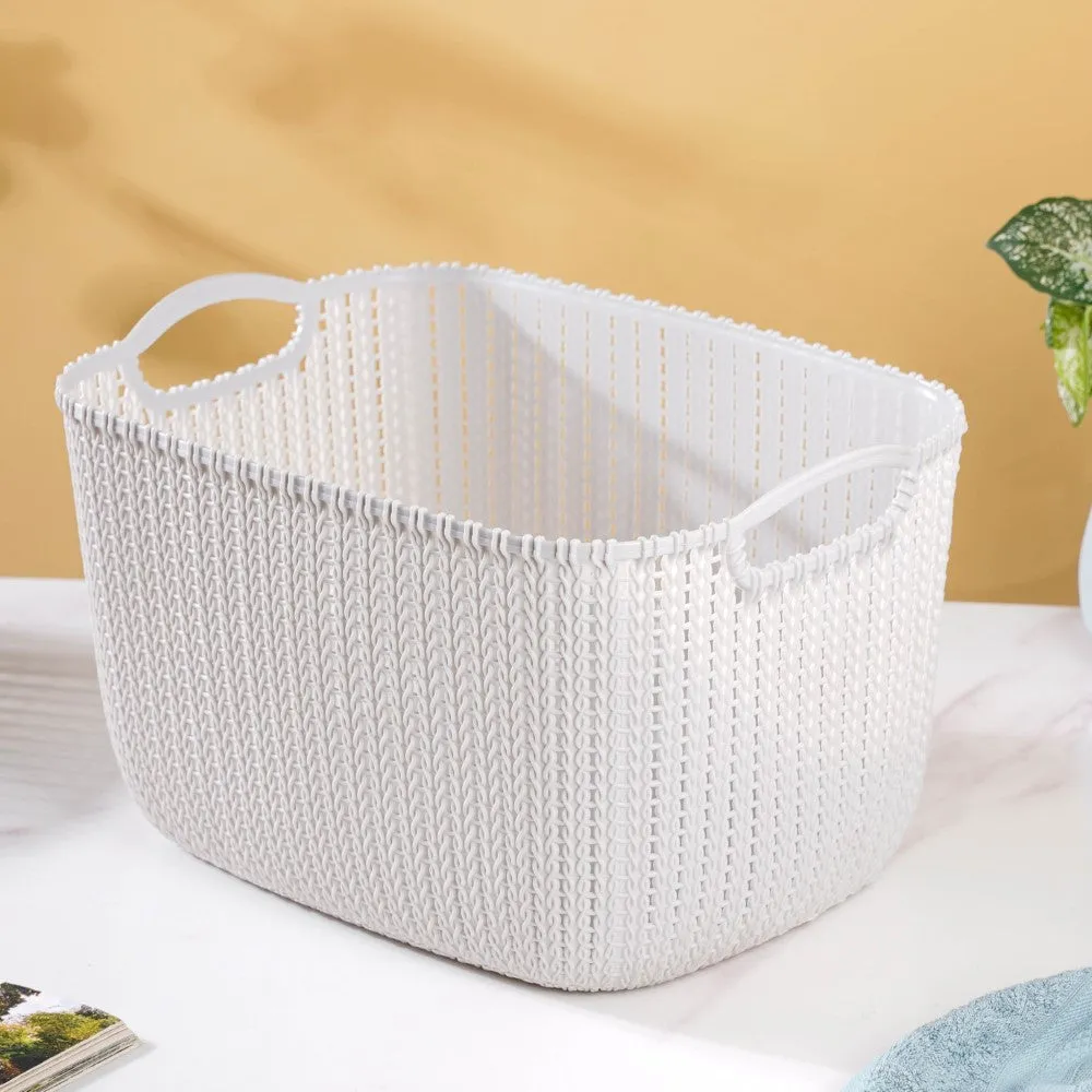 Multipurpose Storage Basket Grey Set Of 3