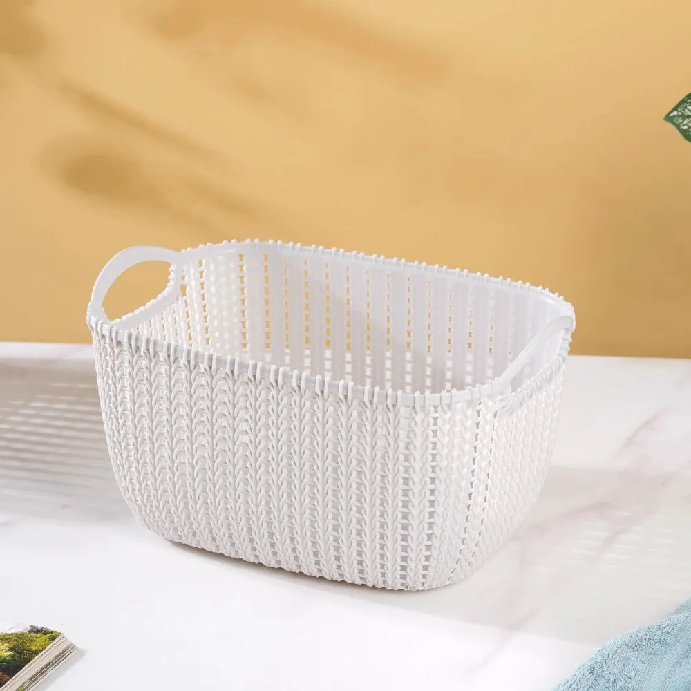 Multipurpose Storage Basket Grey Set Of 3