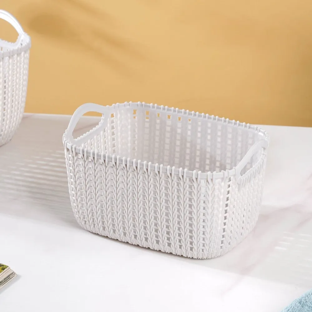 Multipurpose Storage Basket Grey Set Of 3