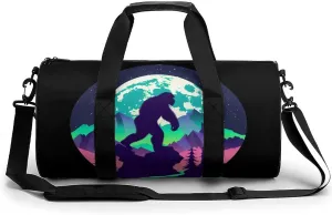 Mutli Color Forest Bigfoot Sasquatch Gym Bag Print Duffle Bag Weekender Travel Overnight Bag Sports Bag for Men Women Gym Swimming Yoga