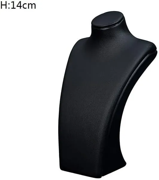 Necklace Display Holder Jade Necklace Display Rack Jewelry Jewelry Rack Pendant Props Black/white Jewellery Stand Holder(Black,XS)