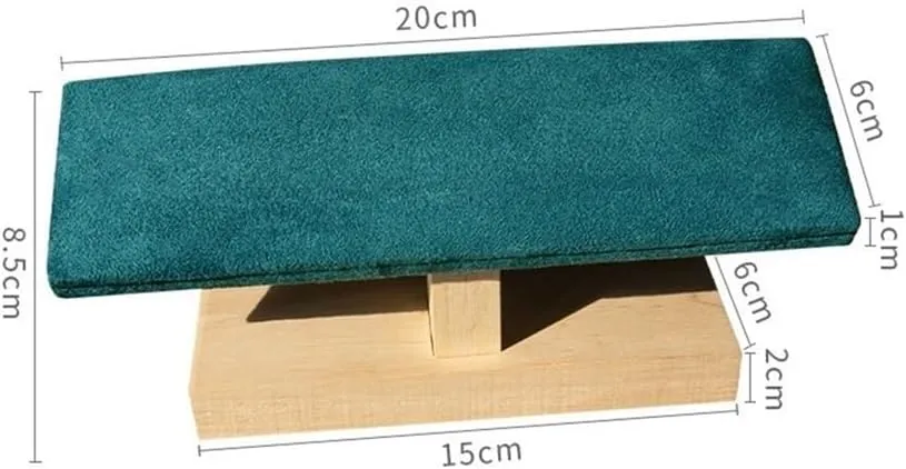 Necklaces for Women Velvet Wooden Jewelry Rack Bracelet Watch Stand Display Props Shopping Mall Counter Jewelry Display Organizers Gifts for Women(Green)