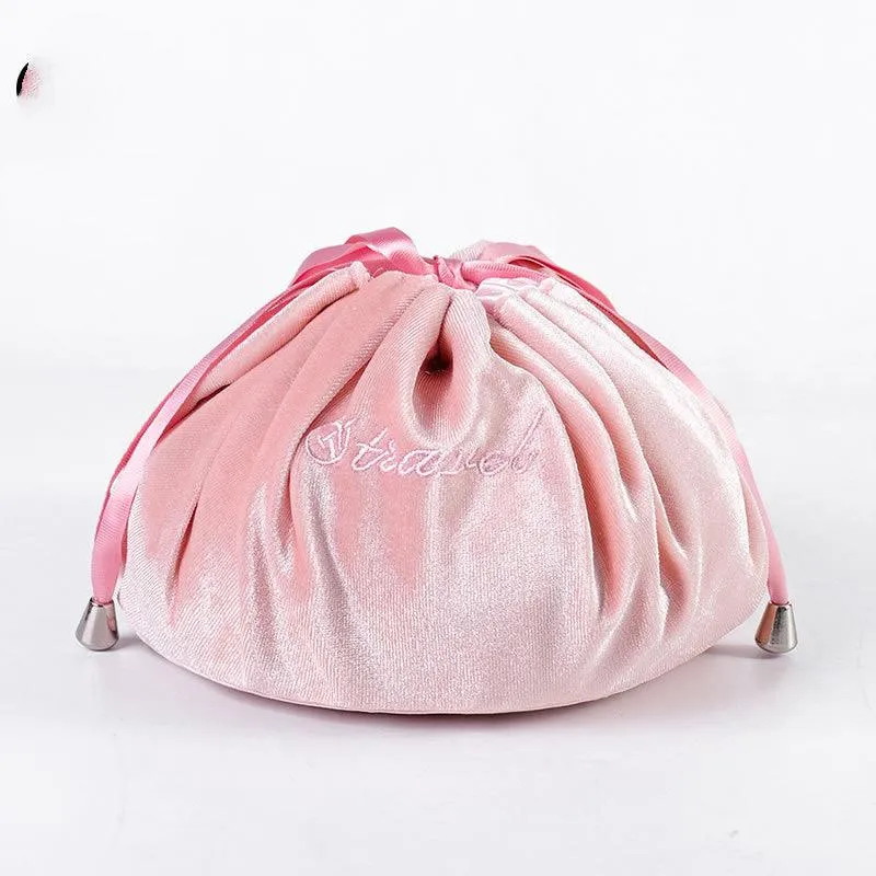 New Cartoon Rabbit Ears Velvet Cosmetic Bags Makeup Bag Happy Easter Party Self-Adhesive Gift Bag For Girls