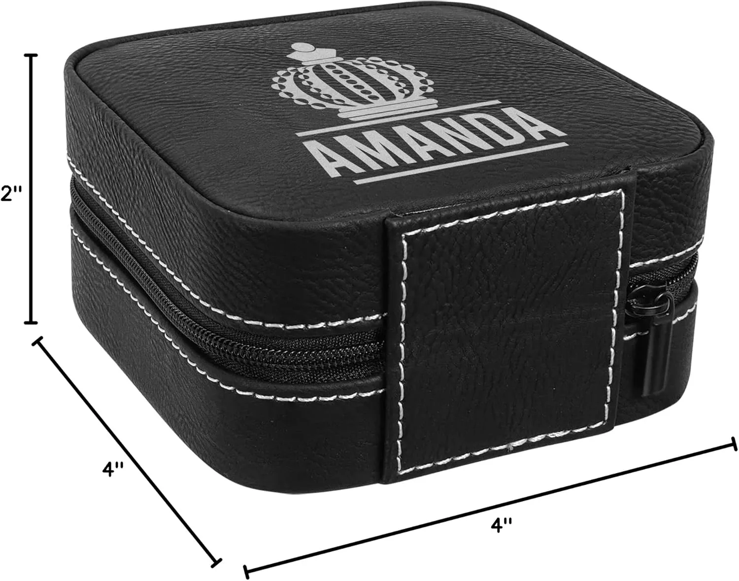 New Jwelery Storage Organized Travell Box, Laserable Leatherette Travel Jewelry Box For Women, Best Premium Storage Case, Travel Black Jwelery Box