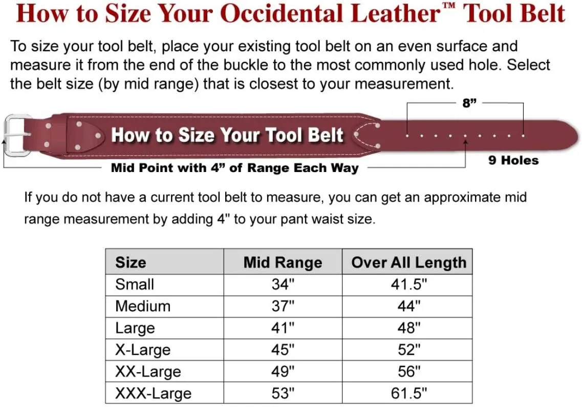 Occidental Leather 8089 M OxyLights 7 Bag Framer Set