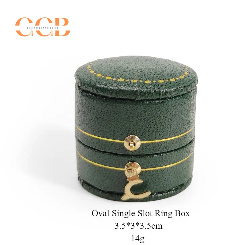 Octagon Vintage Velvet PU Leather Ring Box for Proposal or Wedding