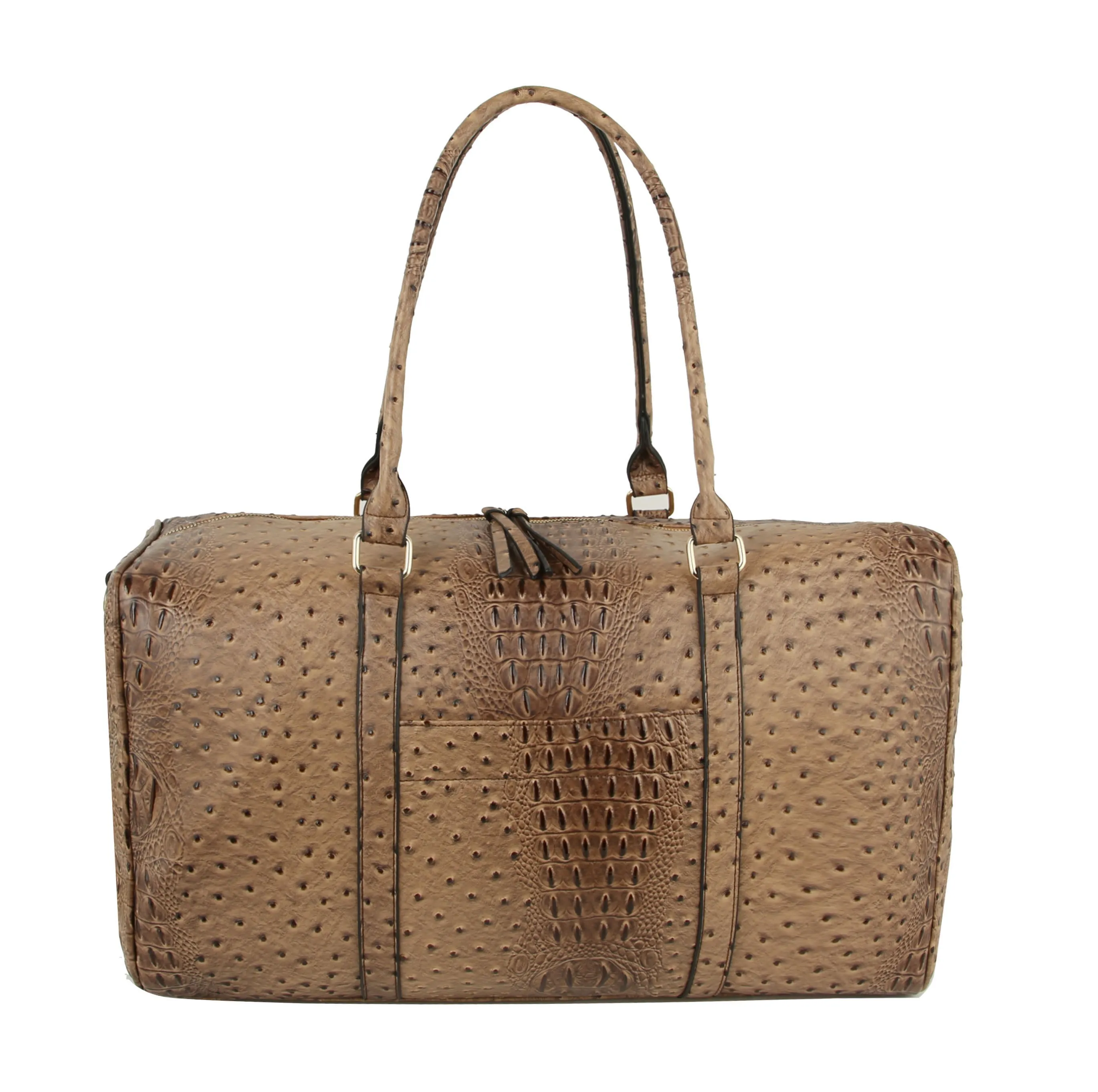 Ostrich Croc Duffle Bag