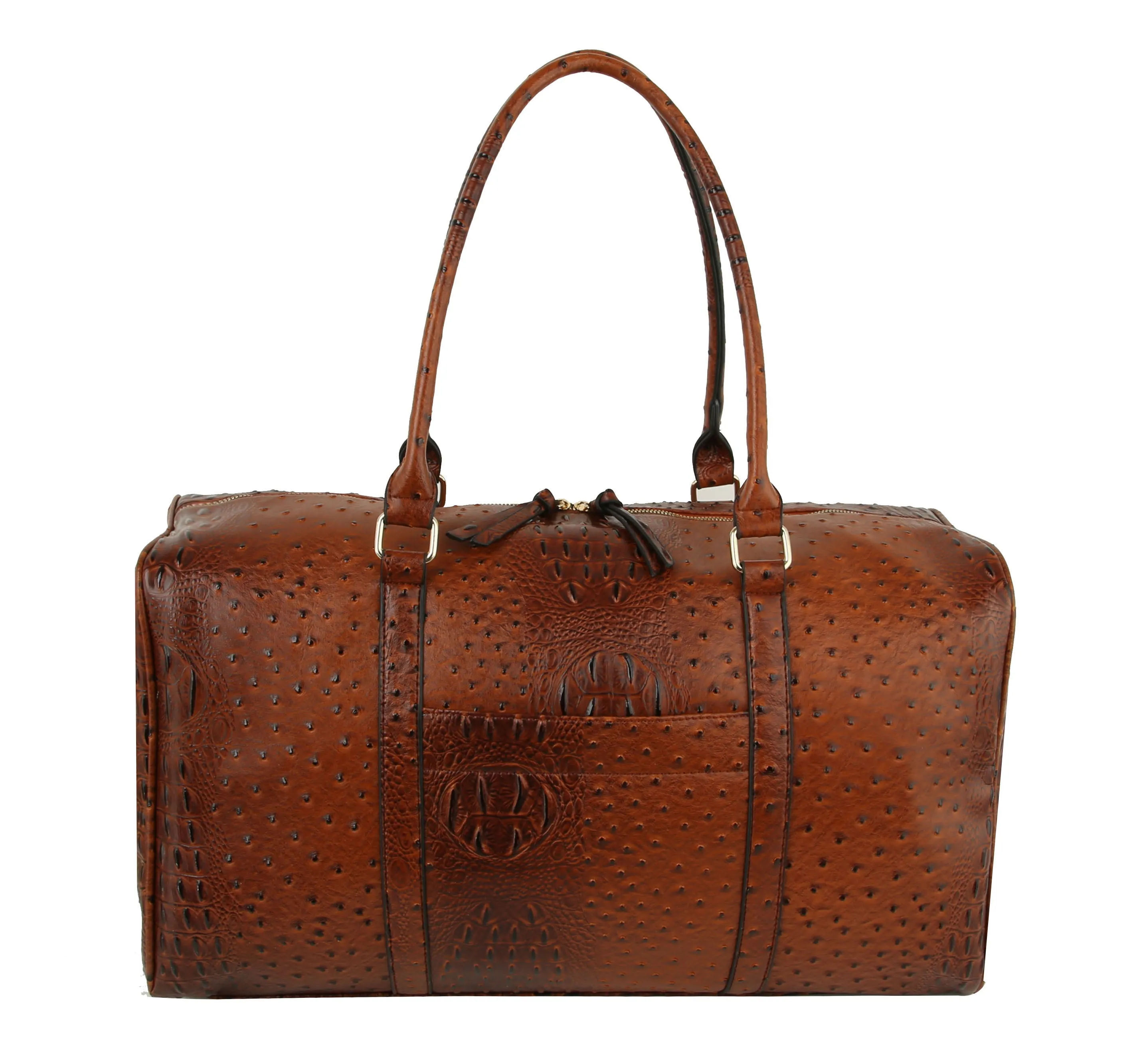 Ostrich Croc Duffle Bag
