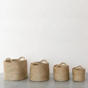 Oval Jute Baskets - Natural