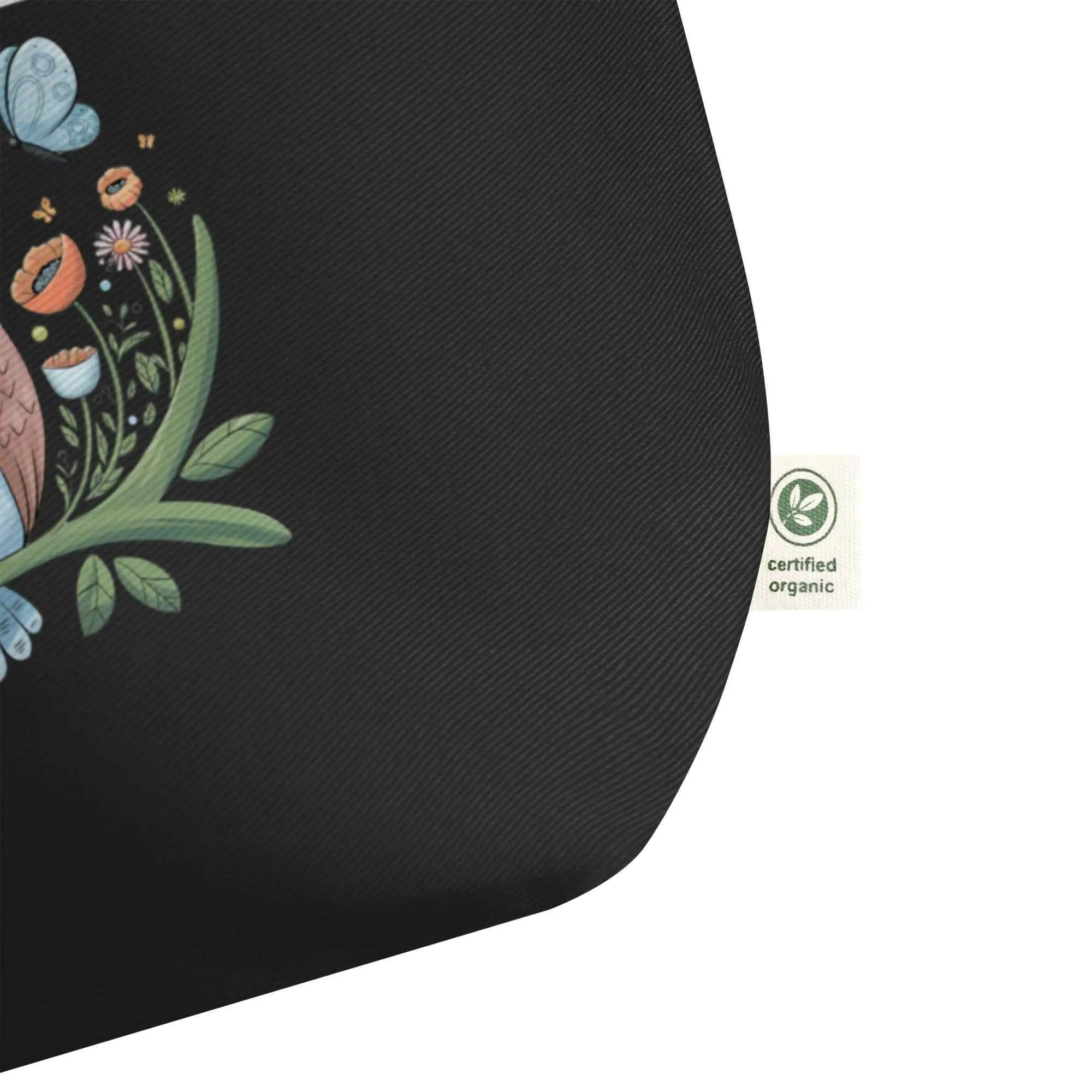 Owl Large Eco-Friendly Organic Tote Bags - Durable & Roomy Shopping Solution