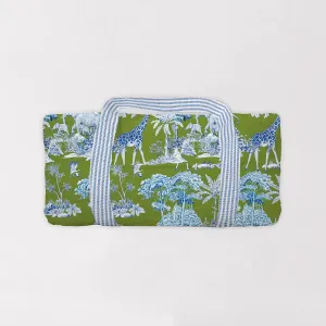 Ozara Jungle Olive Green Quilted Duffle Bag