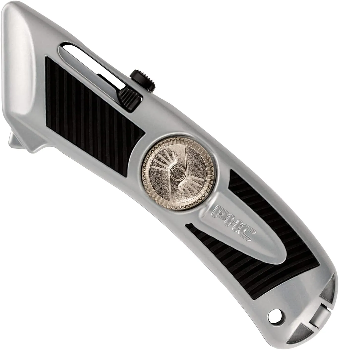 Pacific Handy Cutter QBAR Smart Auto Retract Metal Safety Cutter with Bladeless Tape Splitter (E13301-9)