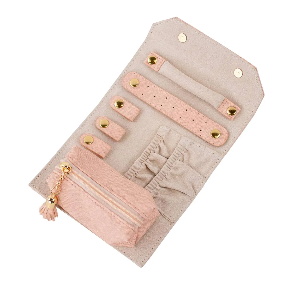 Palmer Jewelry Roll   Blush   5.5x9.5