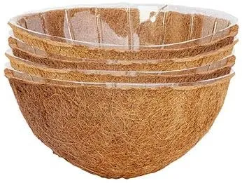 Panacea 82351 Moisture Keeper Coco Liners, 14" Dia. Each, Pack of 4