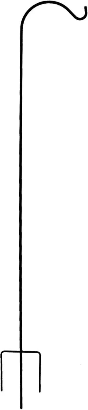 Panacea Heavy-Duty Shepherd's Hook, 90", Black
